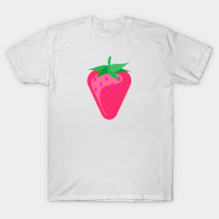 Cute Strawberry Flat Design T-Shirt